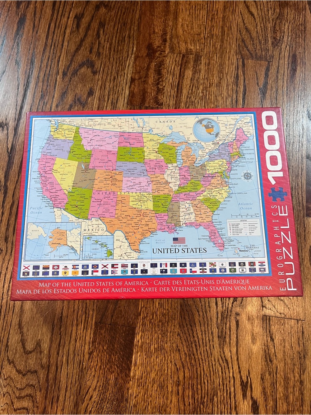 EuroGraphics 1000-Piece United States Map Puzzle